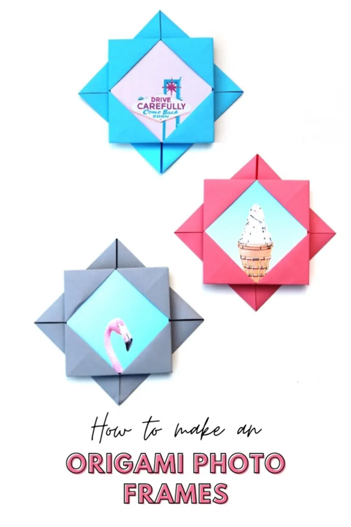 Easy Origami Photo Frames