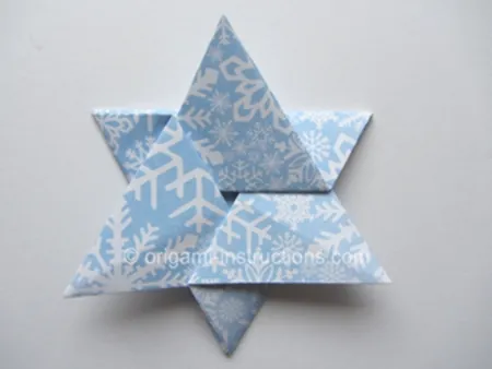 Easy Origami Star of David