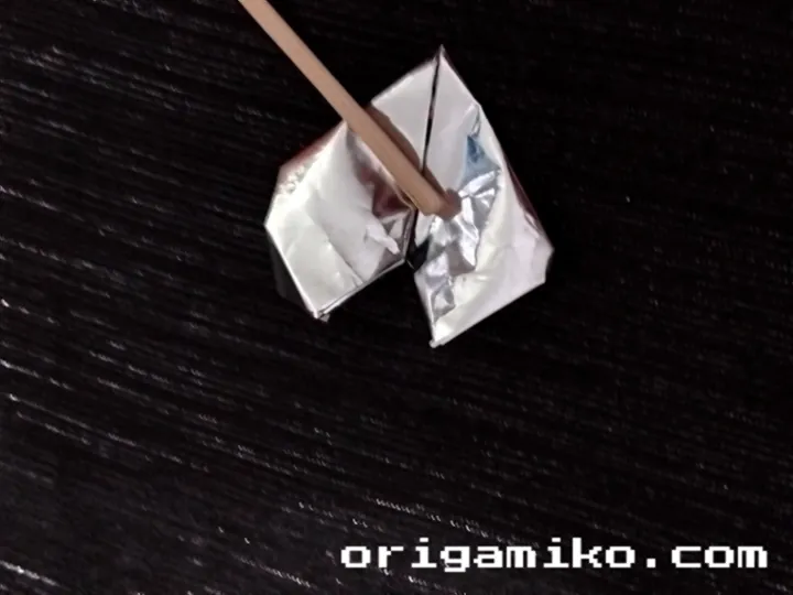 Gum Wrapper Heart Origami