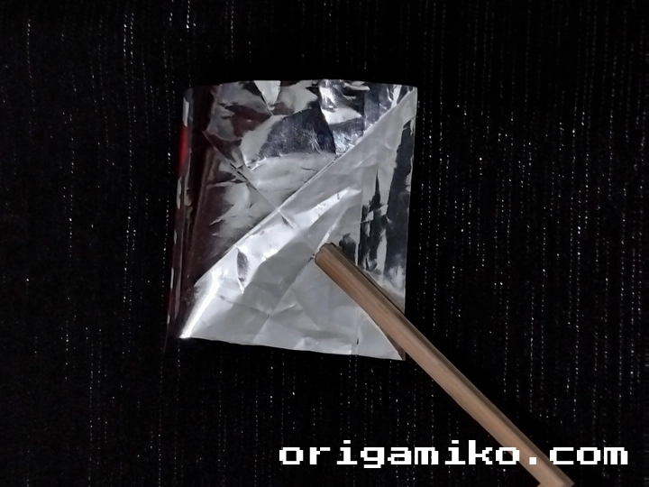 Gum wrapper origami star 1