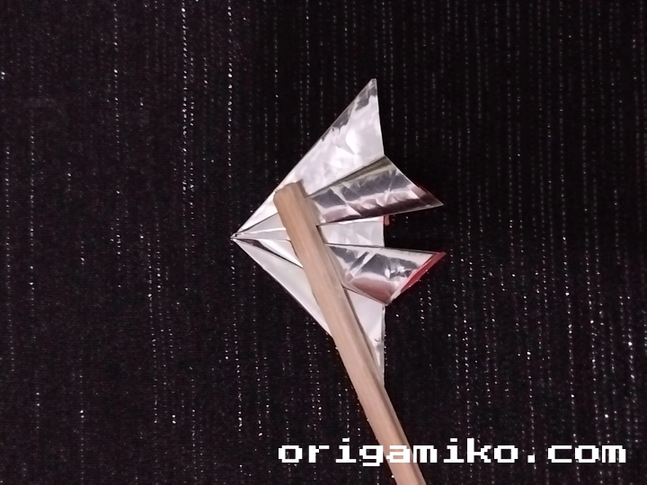 Gum wrapper origami star 4 a