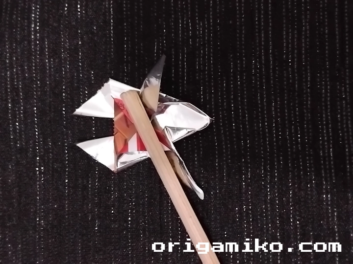 Gum wrapper origami star 4 b