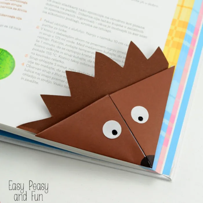 Hedgehog Corner Bookmark