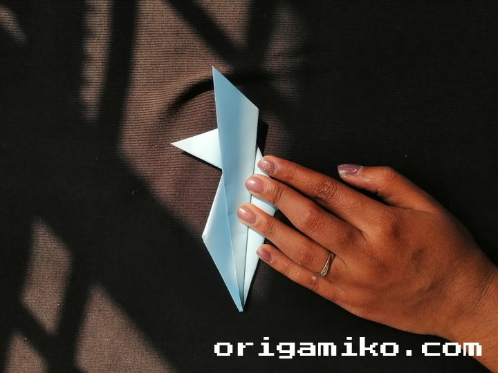 Jet Fighter Paper Airplane step 4 (d)