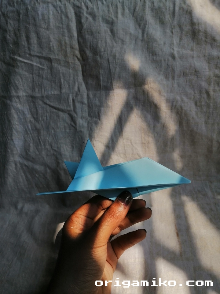 Jet Fighter Paper Airplane step 5