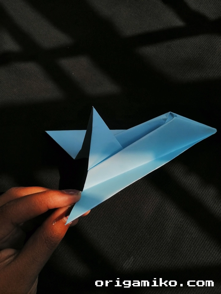 Jet Fighter Paper Airplane step final result