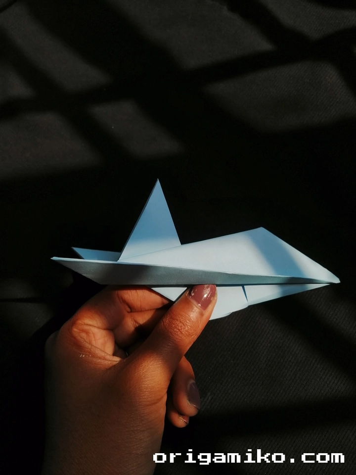 Jet Fighter Paper Airplane step final result 1