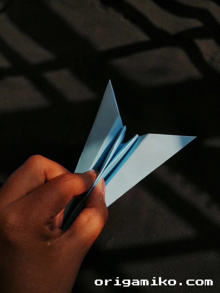 Jet Fighter Paper Airplane step final result 3