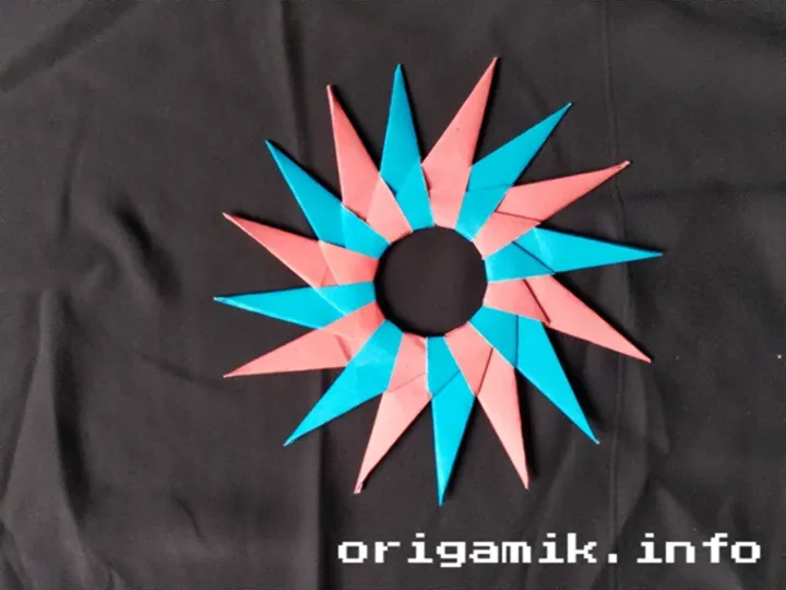 Origami 16-Pointed Star