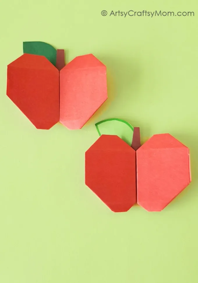 Origami Apple Craft