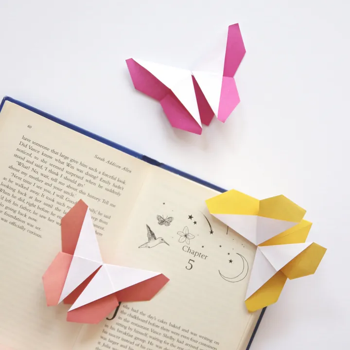 Origami Butterfly Bookmark