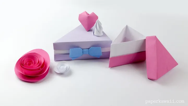 Origami Cake Slice Box
