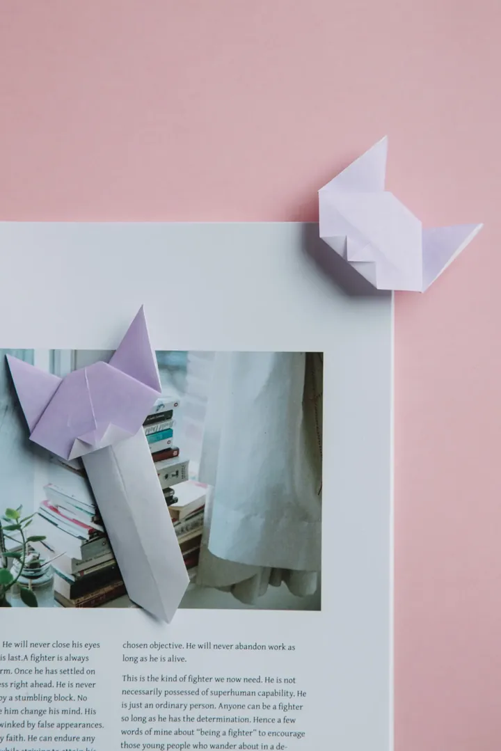 Origami Cat Bookmark