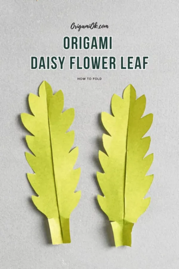 Origami Daisy Flower Leaf