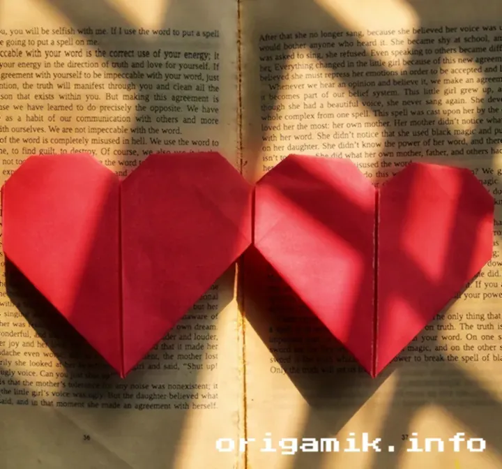 Origami Double Heart