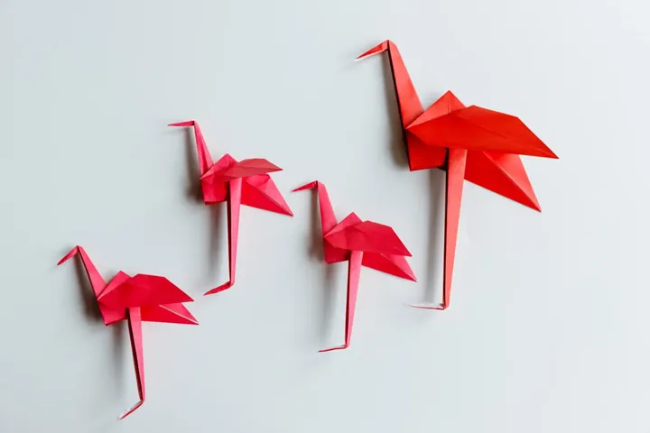 Origami Flamingo