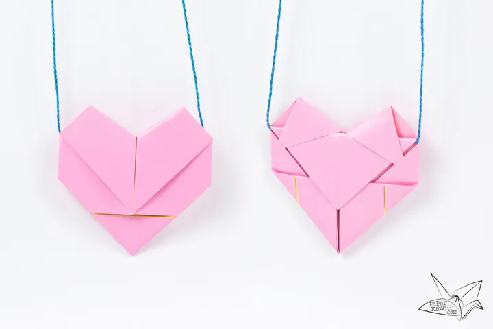Origami Heart Necklace