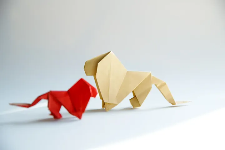 Origami Lion