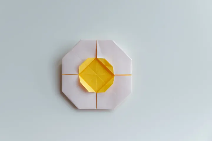 Origami Poached Egg