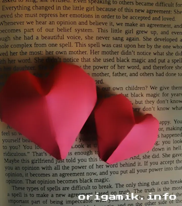 Origami Puffy Heart