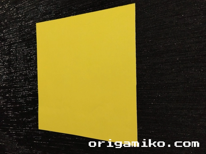 Origami chameleon step 1