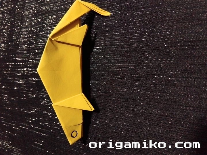 Origami chameleon step 6 a