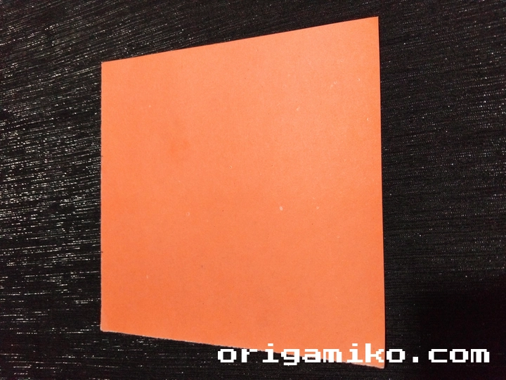 Origami cherry step 1