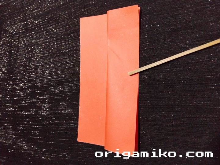 Origami cherry step 2 c