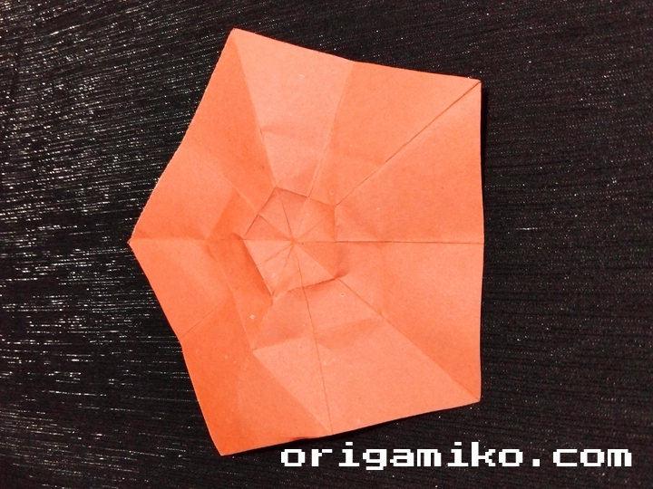Origami cherry step 3 c