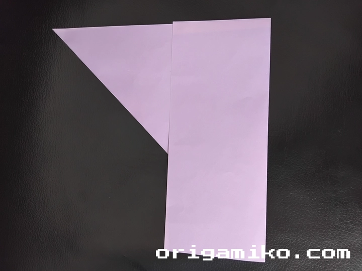 Origami leaf envelope step 2 b