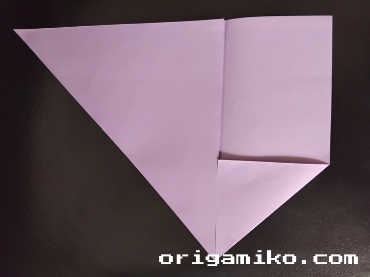 Origami leaf envelope step 2 c