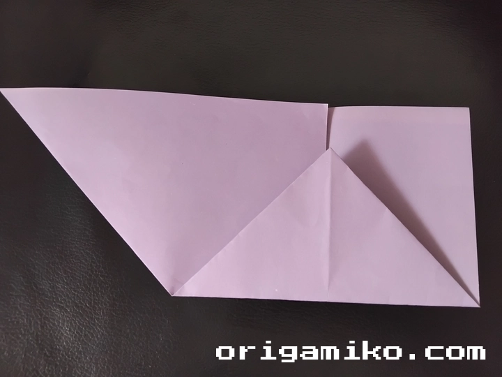 Origami leaf envelope step 2 d