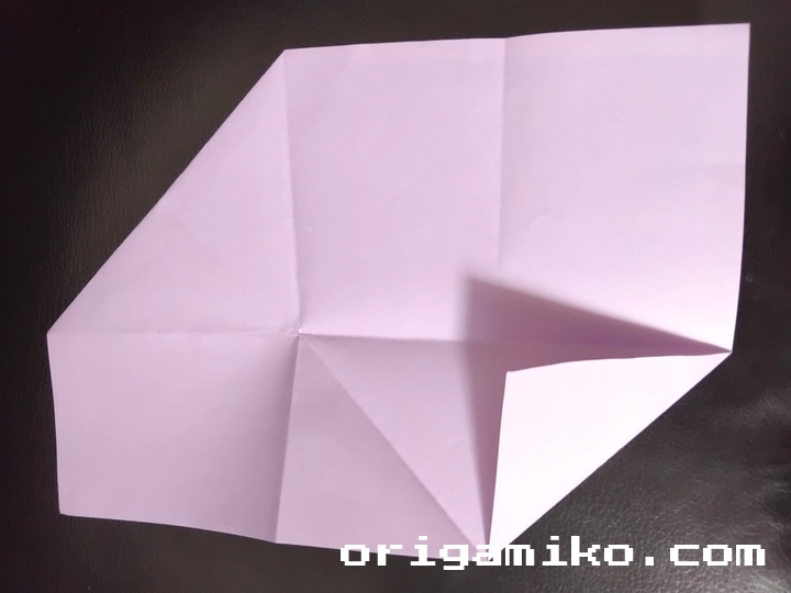 Origami leaf envelope step 4 a