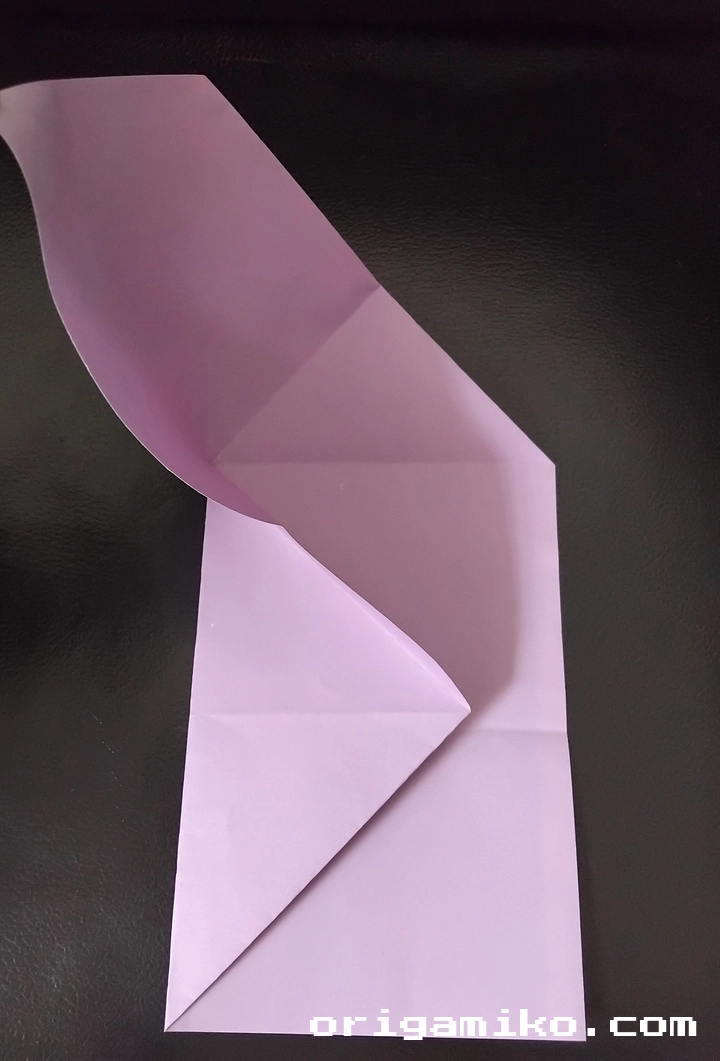 Origami leaf envelope step 4 b