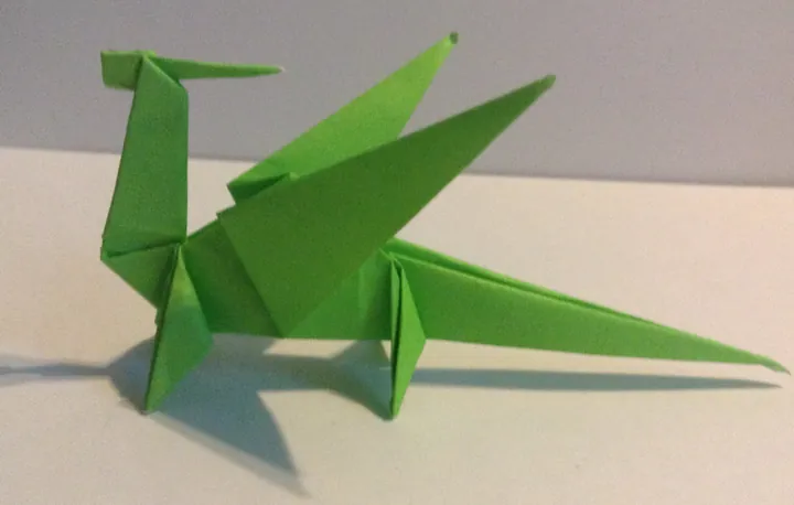 Simple Origami Dragon