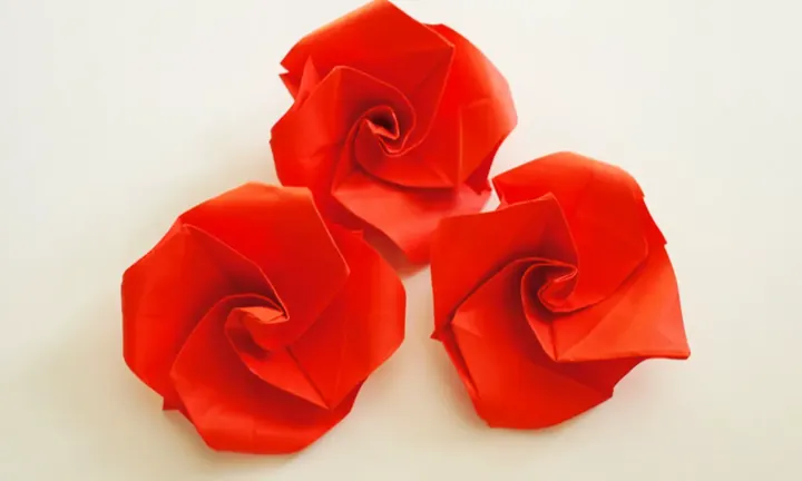 Simple Origami Rose