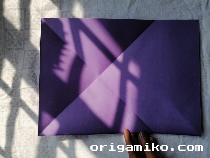 flying Ninja paper Airplane step 2 (b)
