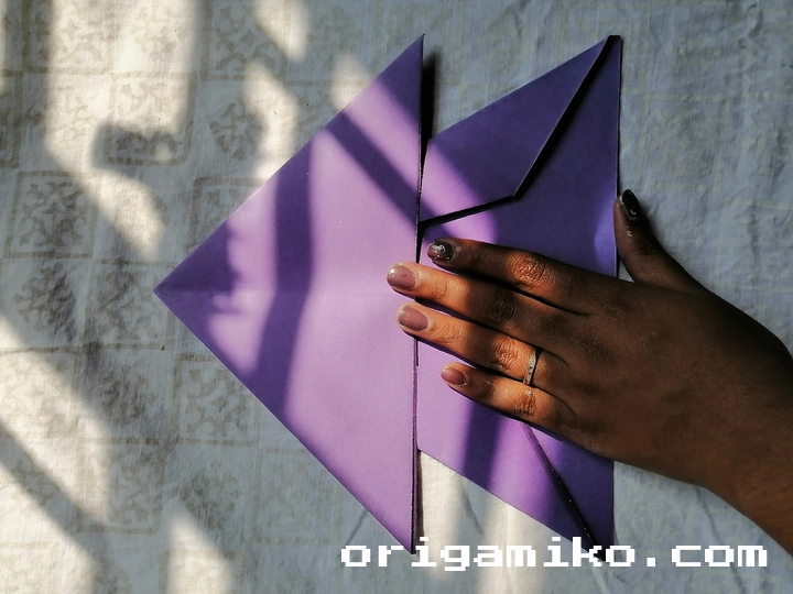 flying Ninja paper Airplane step 3 (c)