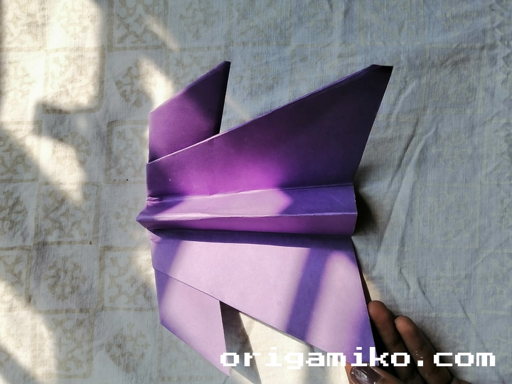 flying Ninja paper Airplane step 5