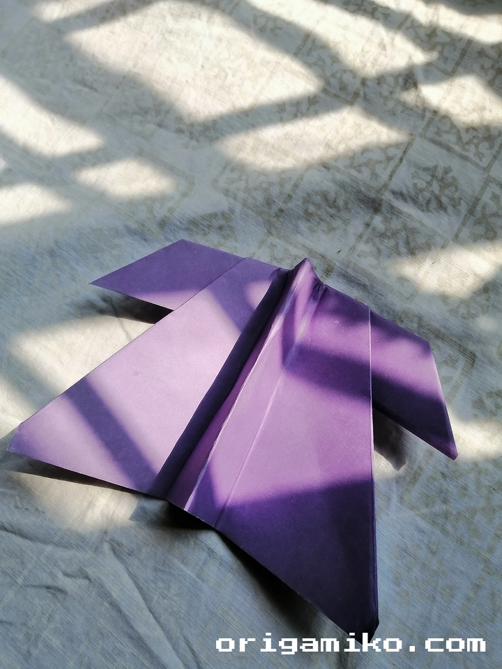flying Ninja paper Airplane step Final result 5