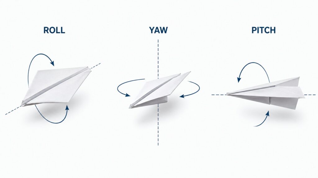 Roll vs Yaw vs Pitch Diagram