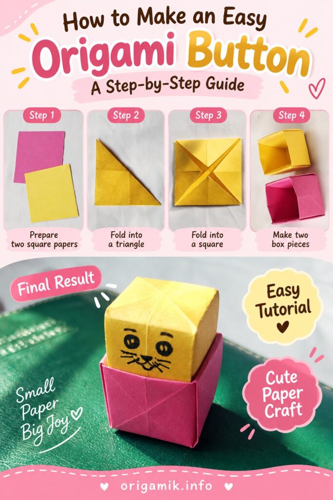 How to Make an Easy Origami Button: A Step-by-Step Guide How to Make an Easy Origami Button: A Step-by-Step Guide