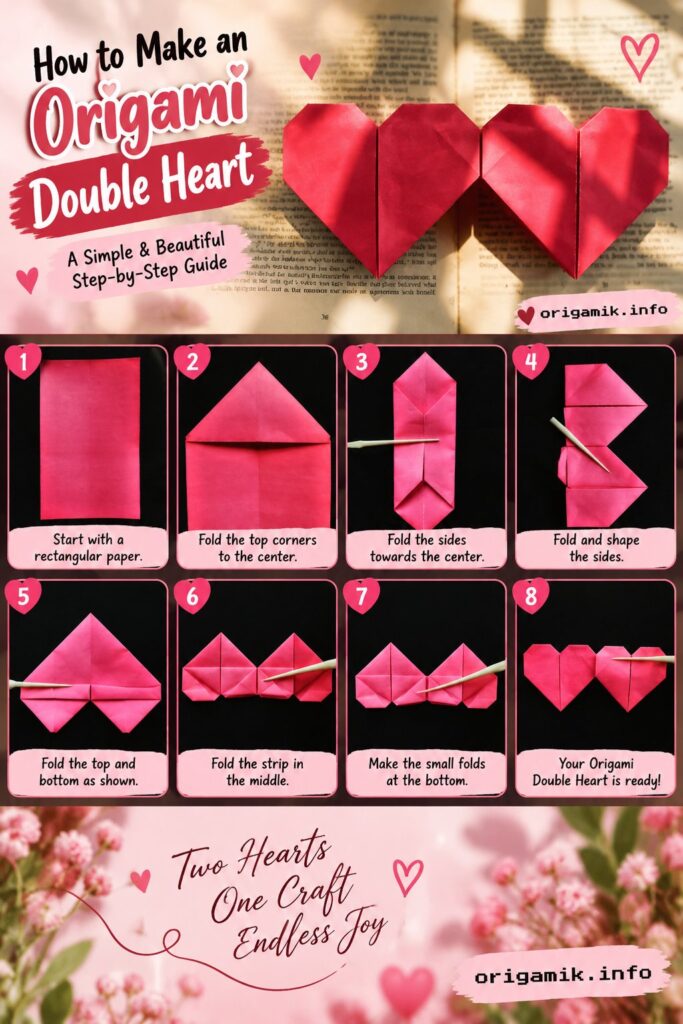 How to Make an Origami Double Heart