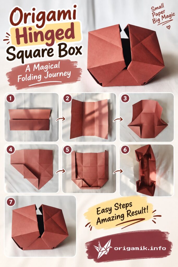 Origami Hinged Square Box: A Magical Folding Journey Origami Hinged Square Box: A Magical Folding Journey