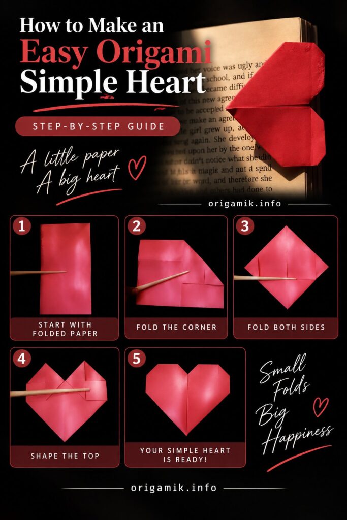 How to Make an Easy Origami Simple Heart How to Make an Easy Origami Simple Heart