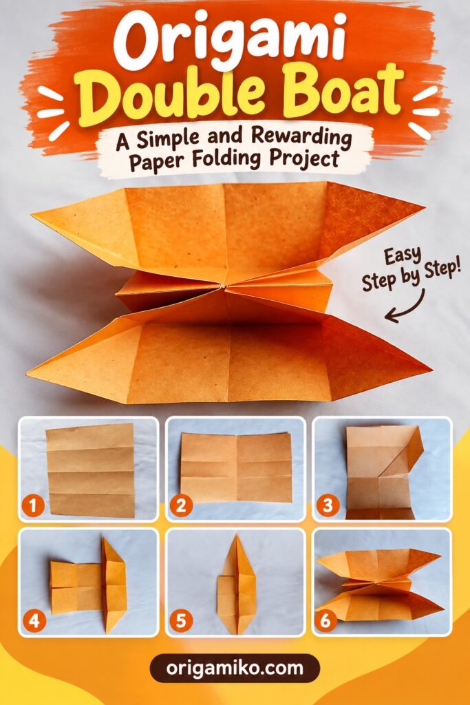 Origami Double Boat: A Simple and Rewarding Paper Folding Project
