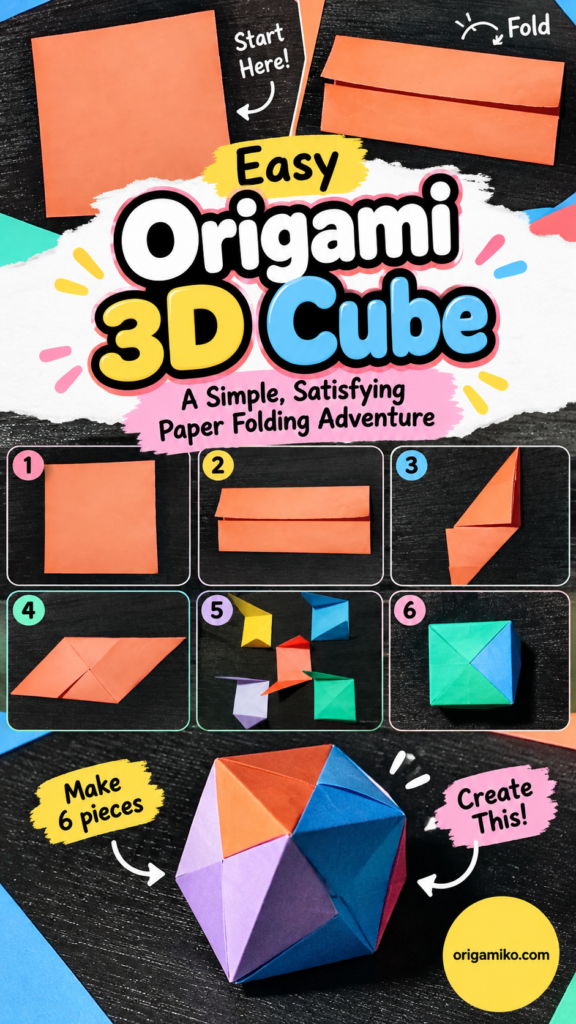 Easy Origami 3D Cube: A Simple, Satisfying Paper Folding Adventure