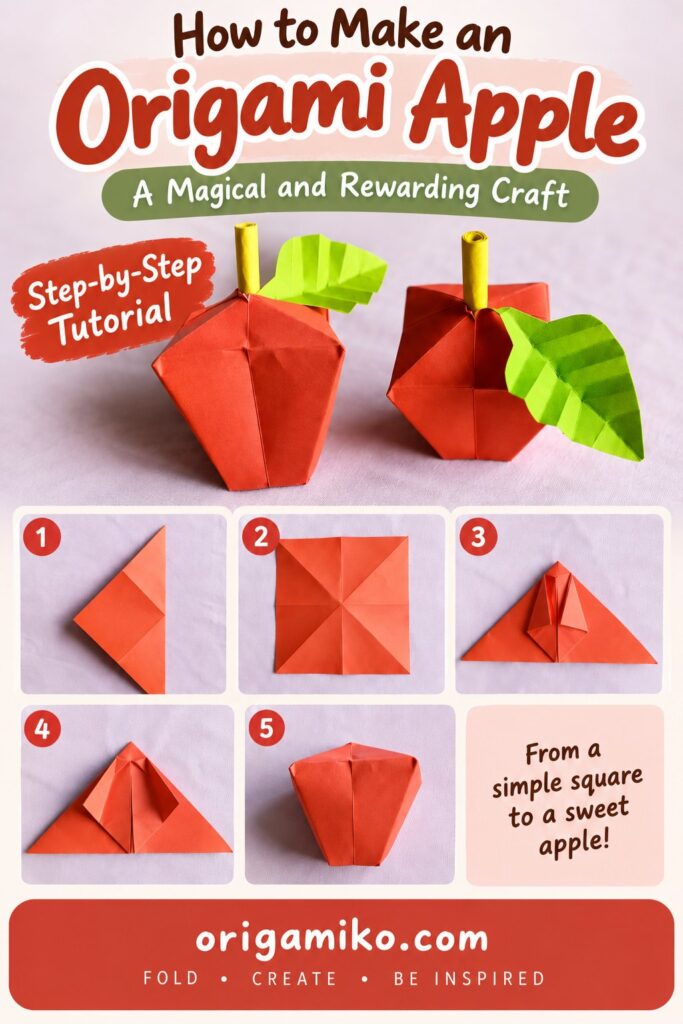 How to Make an Origami Apple: A Magical and Rewarding Craft How to Make an Origami Apple: A Magical and Rewarding Craft