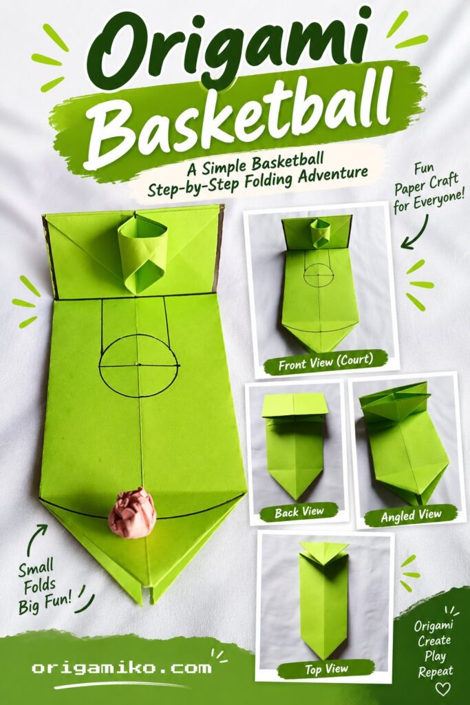 Origami Basketball: A Simple Basketball Step-by-Step Folding Adventure