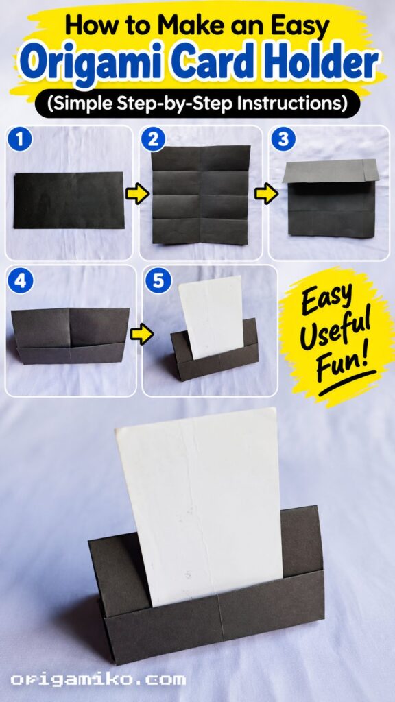 How to Make an Easy Origami Card Holder (Simple Step-by-Step Instructions) How to Make an Easy Origami Card Holder (Simple Step-by-Step Instructions)